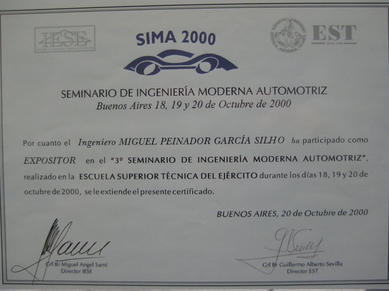 Palestra no SIMA 2000